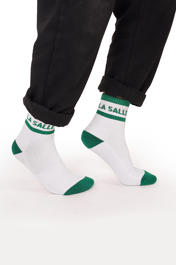 lasalle-university-bookstore-la salle-dlsu-gear-clothing-de la salle-greenarcher-archers-animo-animolasalle-ls--lsgh-green archer-store-delasalle-taft-2401-uaap-philippines-ph-socks-white-foot-foot wear